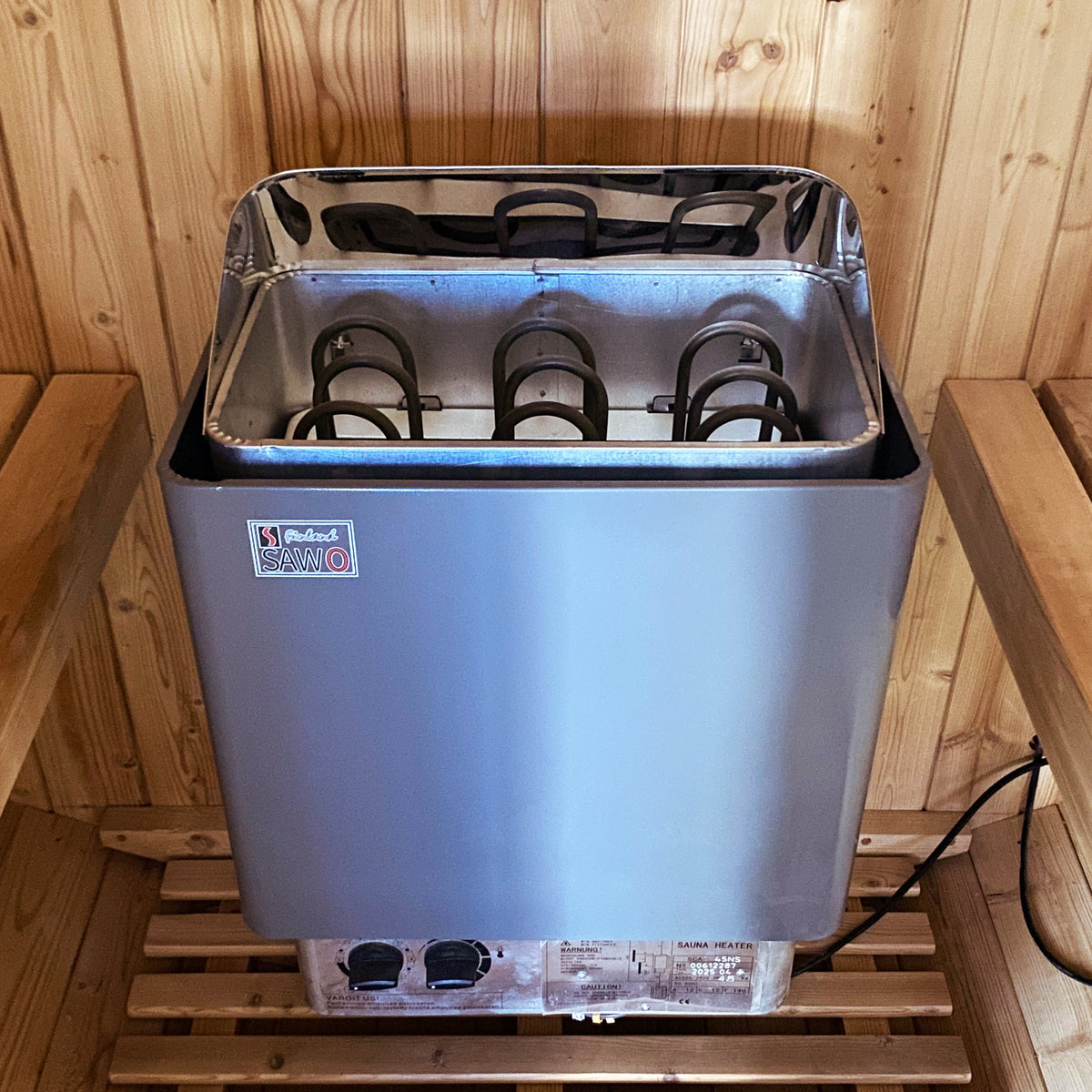 Traditional Cylindrical Stove Double Sauna Room