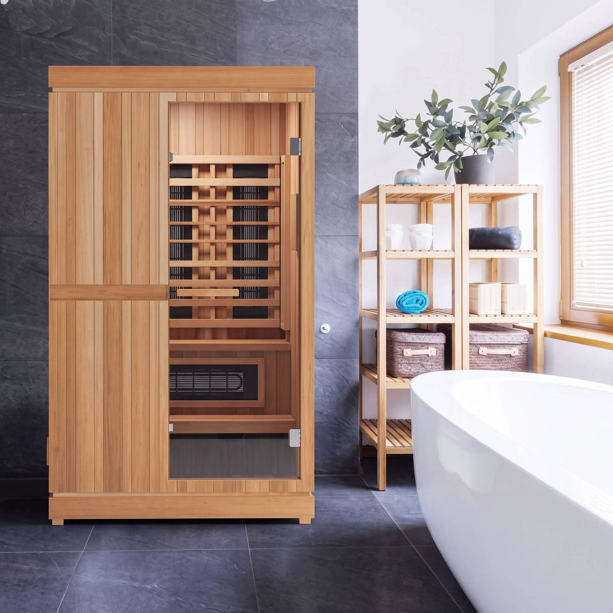 Finnmark FD-4 Trinity 2-Person Home Infrared & Steam Sauna Combo [FD-KN004] (SAK41865)